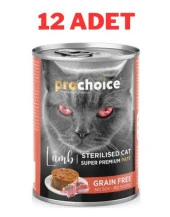 ProChoice Adult Cat Sterilised Lamb Pate Kedi Konservesi 12x400 gr - 1