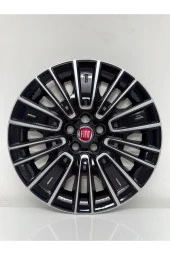 NKT GROUP Fiat Egea Urban Uyumlu 16"inç Siyah Gri Kırılmaz Jant Kapağı 4 Adet 1 Takım - 1