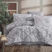 Clasy Çift Kişilik Ranforce Uyku Seti Messina V1 Gri - 2