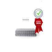 Sinada Ağırlıklı Battaniye Çift Kişilik Yorgan 10 Kg Gri 200x220 %100 Pamuk 4 Mevsim Kullanılabilir - 1