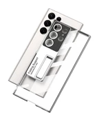 Galaxy S24 Ultra Kılıf Kamera Korumalı Şeffaf Tasarımlı Lego Standlı Kılıf - 11
