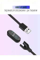 M4 Akıllı Saat Özellikli Akıllı Bileklik Band M4 Renkli Ekran - 3