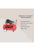 My14301 220 V 2 Hp 8 Bar 50 lt Yağlı Hava Kompresörü - 2