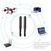 8dBi RP-SMA Erkek Anten 2.4GHz 5.8GHz RF Gsm Wifi Sinyal Kuvvetlendirici Anten Modem Telsiz - 3