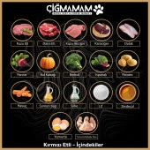 Çiğmamam Kırmızı Etli Tahılsız Köpek Barf Maması 12 Kg 500 Gr 24 ADET - 3