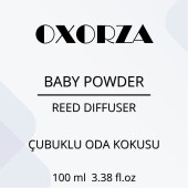 Oxorza home Baby Powder - Bebek Pudrası Kare Bambu Çubuklu Oda Kokusu 100ml - 2