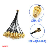 10cm Sma Dişi Ipex4 Mhf4 Rf Bağlantı Kablosu SMA Dişi Soket to Altın Kaplama Konnektör Koaksiyel - 8