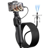 Anhendeler Endoskop Kamera Işıklı Eklemli Boroskop Muayene Kamerası, - 1