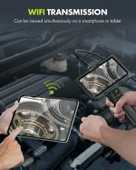 Anykit Çift Lensli Boroskop, 6 Inc IPS Ekran, Gözlem Kamerası - 5m Kablo - 2