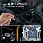 NIDAGE Eklemli Boroskop, İki Yönlü Eklemli Yılan Kameralı 0.24 Inc Endoskop - 3