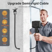 Oiiwak Çift Lensli Eklemli Boroskop, 5 Inc Bölünmüş Ekranlı Kamera - 1m Kablo - 4