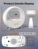 Dekala Arches Kablosuz Şarjlı Bluetooth Hoparlörlü Gündoğumu Çalar Saat - 4