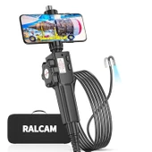 Ralcam Eklemli Boroskop, 8 Ayarlanabilir LED Işık, 8.5mm Muayene Kamerası - 1