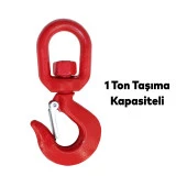 Fırdöndü Kuşgöz 1 Tonluk Kanca Yük Taşıma Kaldırma Ekipman Amerikan Tipi Çelik Şantiye Vinç - 3