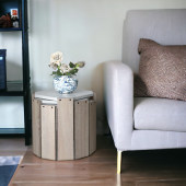 Homedora Harmony Zigon Sehpa Meşe-Beyaz - 2