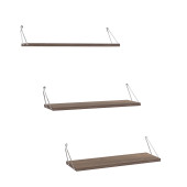 Homedora Alice Üçlü Modern Raf Ceviz-Krom - 4
