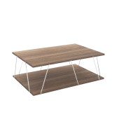 Homedora Tessa Modern Orta Sehpa Ceviz-Krom - 5