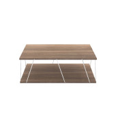 Homedora Tessa Modern Orta Sehpa Ceviz-Krom - 6