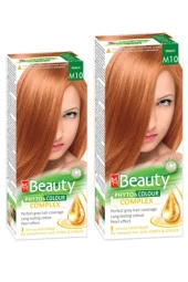 MM Beauty Saç Boyası M 10 ( Şeftali ) Set Boya 2 li Set Boya - 1