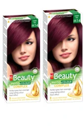 MM Beauty Saç Boyası M 14 (Vişne Kızıl) Set Boya 2 li Set Boya thumbnail 1