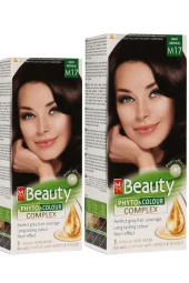 MM Beauty Saç Boyası M 17 (Koyu Kahve) Set Boya 2 li Set Boya thumbnail 1
