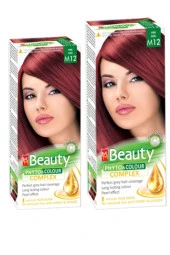MM Beauty Saç Boyası M 12 ( Ateş Kızılı ) Set Boya 2 li Set Boya thumbnail 1