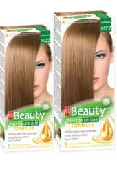 MM Beauty Saç Boyası M 22 (Açık Kumral Karamel) Set Boya 2 li Set Boya thumbnail 1
