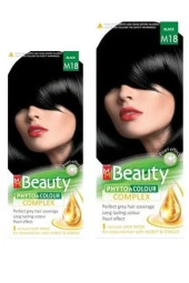 MM Beauty Saç Boyası M 18 (Siyah) Set Boya 2 li Set Boya thumbnail 1