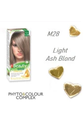 MM Beauty Saç Boyası M 28 (Açık Kül Sarısı) Set Boya - 3