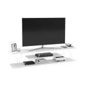 Homedora Tessa Modern Tv Ünitesi Beyaz-Krom - 4