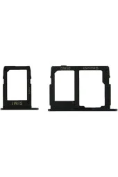 SAMSUNG J7 PRİME -J5 PRİME uyumlu SİM KART TEPSİSİ ÇEKMECESİ YUVASI SETİ (SİYAH ) - 1