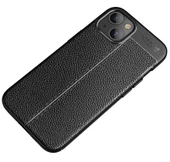 Vendas iPhone 13 Mini Deri Desenli Çift Katmanlı Premium Kılıf - 7