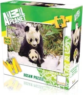 Hayal Sepeti Puzzle PANDA 100 Parça 24X34Cm - 1