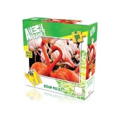 Hayal Sepeti Puzzle  FLAMİNGO  100 Parça 24X34Cm - 1