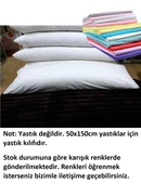 Karı Koca Yastık Kılıfı, Uzun Maxi Boy Yastık Kılıfı (50x150)-Karışık Renkli - 2