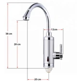 Elektrikli Sıcak Musluk Ani Su Isıtıcı Termal Şofben Musluk ASG-4S - 2