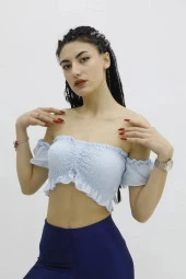Balon Kol Lastikli Büstiyer Bebe Mavisi - 2