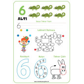 Okul Öncesi Eğlenceli Alfabe-Sayılar Seti (Laminasyonlu) - 4