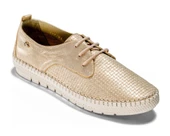 Venüs Kadın 360704y hakiki deri altın Saraçlı yeni sezon ayakkabı - 1