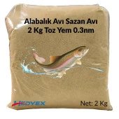 Hedyex 0.3nm Alabalık Avı Toz Yem 2Kg Sazan Alabalık için Toz Yem - 1