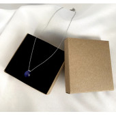 Damla Model His Taşı 925 Ayar Gümüş Kolye - 1