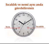 TFA Duvar Saati Termometre Nem Ölçer - 2