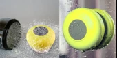 Su Geçirmez Mini Bluetooth Duş Hoparlörü (Sarı) - 6