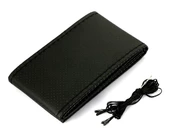 OEM Deri Oto Direksiyon Kılıfı Dikişli Siyah - 1