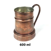 Shark Anatolia Debito Bakır Kupa Bardak Mug Oksit - 3