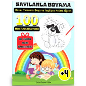 Noktadan Noktaya Sayılarla Boyama Kitabı (İngilizce Kelime Öğrenin) - 1