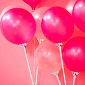 Balon Çubuğu ve Başlık Set 10lu pk. - 2