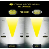 Moon Rigel 700LM USB Şarjlı Bisiklet Ön Far Aydınlatma thumbnail 2