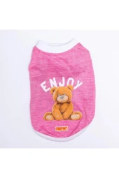 Pawstar Kedi ve KÜÇÜK Köpek Pink Enjoy L Sırt33cm Göğüs46cm Boyun30cm - 2