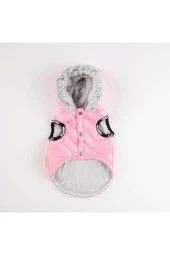 Pawstar Köpek Pink Light Wave Vest Medium Sırt28cm Göğüs41cm Boyun26cm - 4